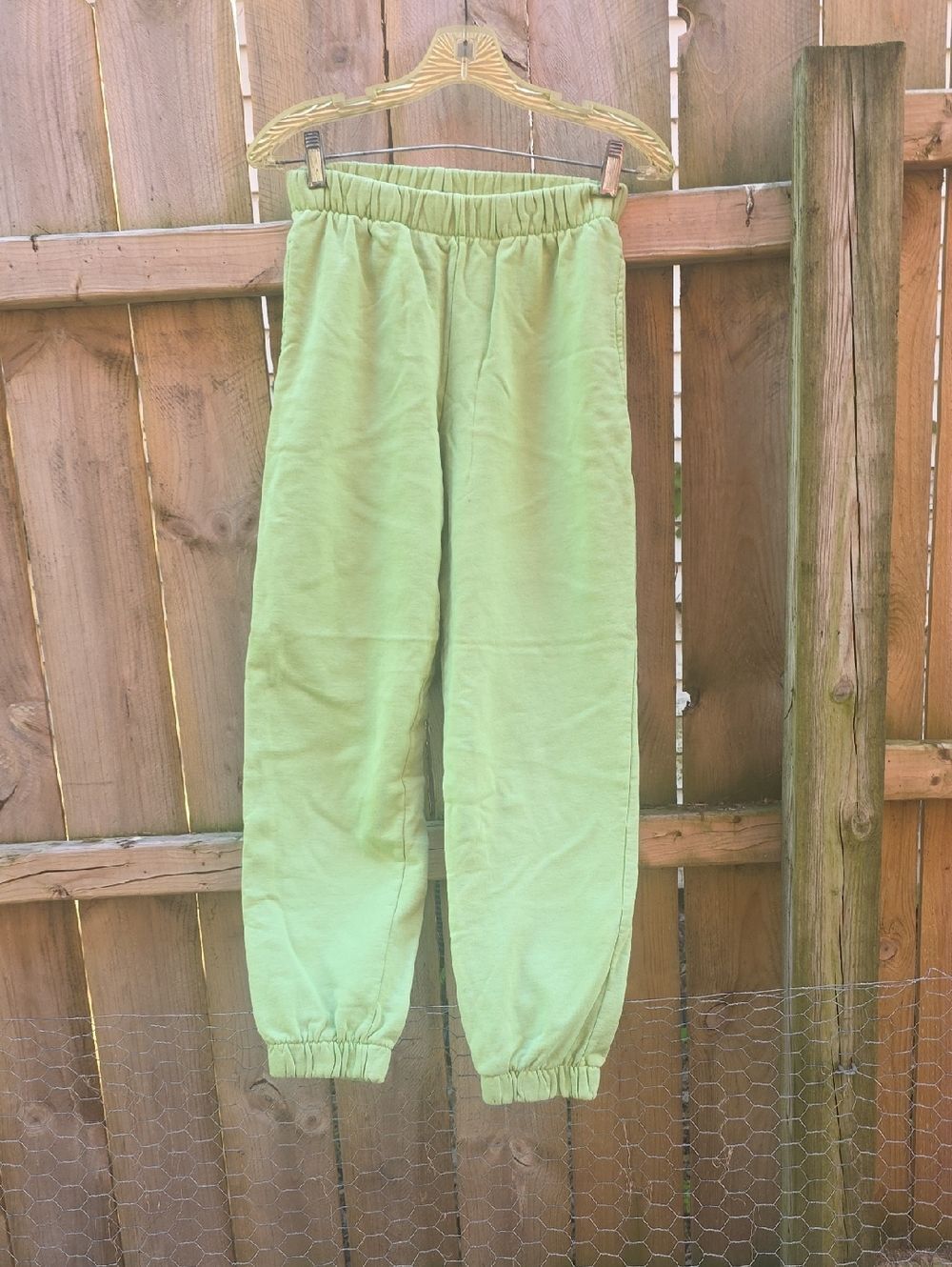 Brandy Melville Light Green Elastic Waist Sweatpants
